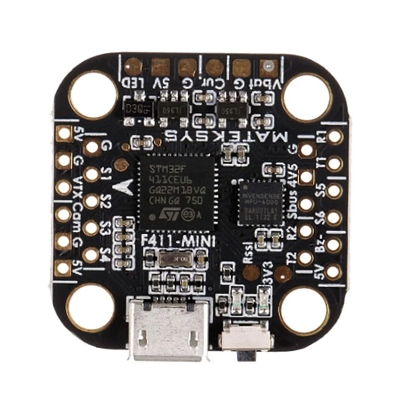 20X20 мм F411-Mini мини F4 Контроллер полета AIO OSD BEC и Светодиодная лента для радиоуправляемого дрона
