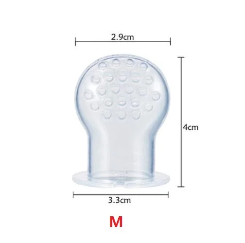 Для детских бутылочек, соски-пустышки для новорожденных соска свежие Ниблер для кормления силиконовые детские успокоитель младенцев фруктовое зубное кольцо кормушка для пустышки - Цвет: Nipple M