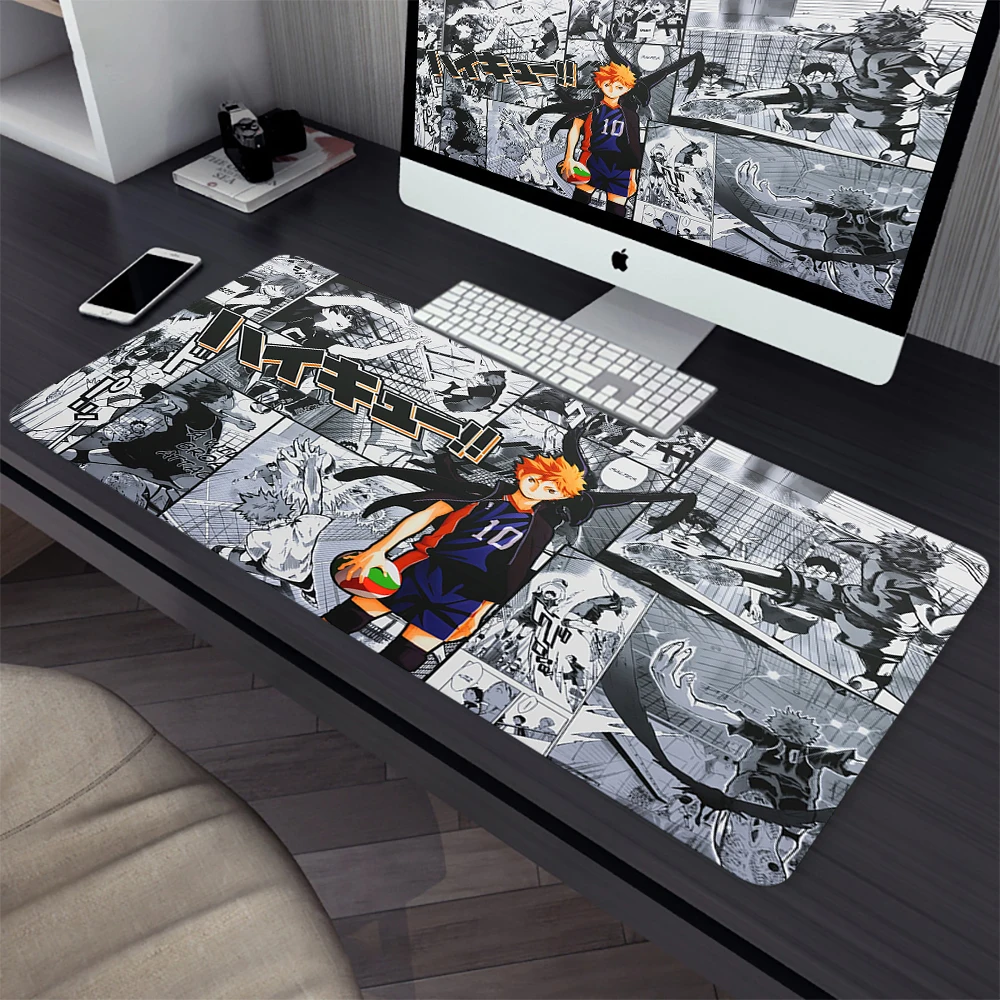 Большой игровой коврик для мыши с Аниме Haikyuu компьютерный геймерский ноутбука