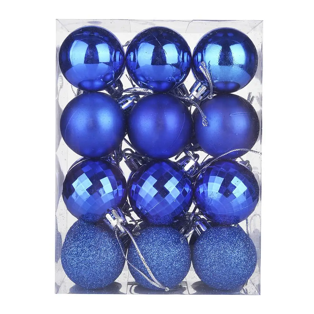 Christmas Tree Hanging Ball Beautiful Painted Ball Party Supplies for Family Gathering Christmas Party Decoration - Цвет: Синий