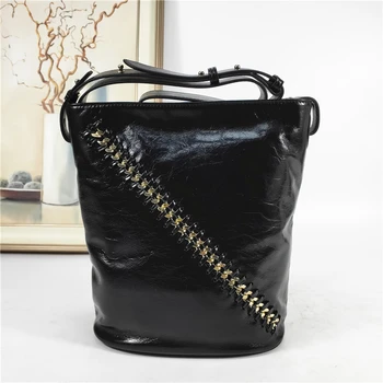 

Luxury Handbags Women Bags Designer Women's Handbags Genuine Leather Bucket Bags Shoulder Bags Female bags Lady's Handbag