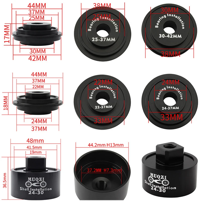 

Bike Shaft Removal Tool Set Alloy Disassembly Bearing Press In Axis Center