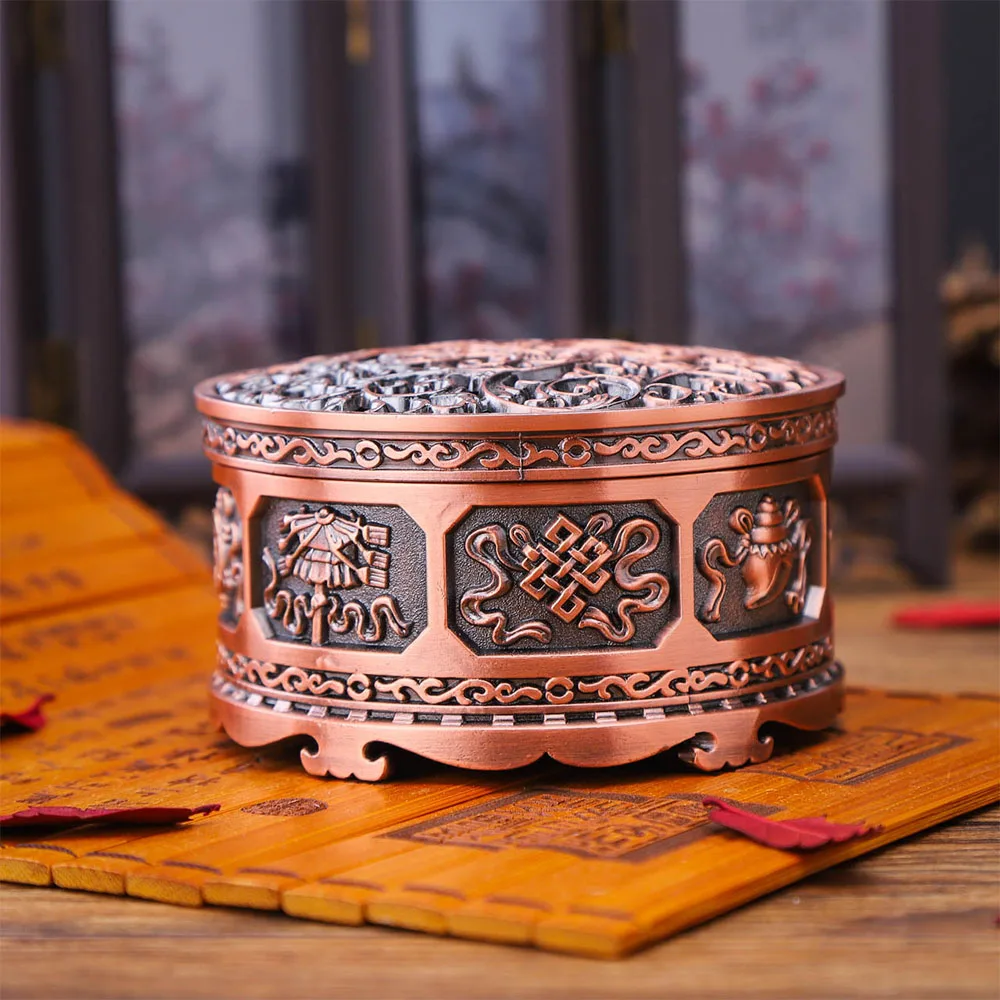Zinc Alloy Incense Burner Holder Home Office Teahouse Home Decor Chinese Buddha Incense