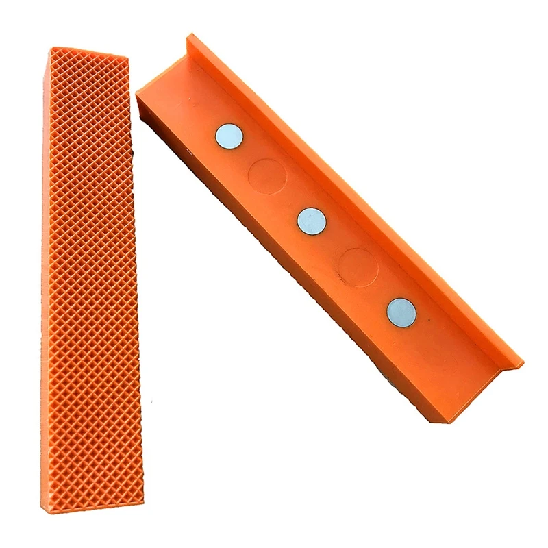 

2 Piece Vice Soft Jaw Protectors Universal netic Non Marring Multi-Purpose Vise Pads Covers 155mm (6 Inch)