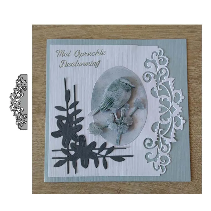 

JC Metal Cutting Dies Flower Lace Bar for Scrapbooking Craft Die Cut Stencil Punch Blade Card Make Mould Sheet Decor Template