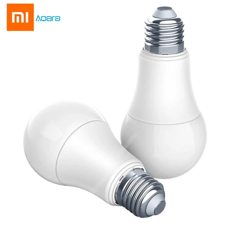 

Xiaomi Aqara 9W E27 2700K-6500K 806lum Smart White Color LED Bulb Light Work with Home Kit and MI Home App Smart Lamp