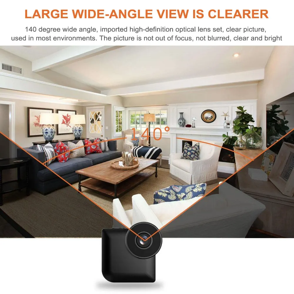 C3 camera 650mAh Mini Camera HD 1280 x 720P Sensor Infrared Night Vision wide angle real time moniter Home Security smart life