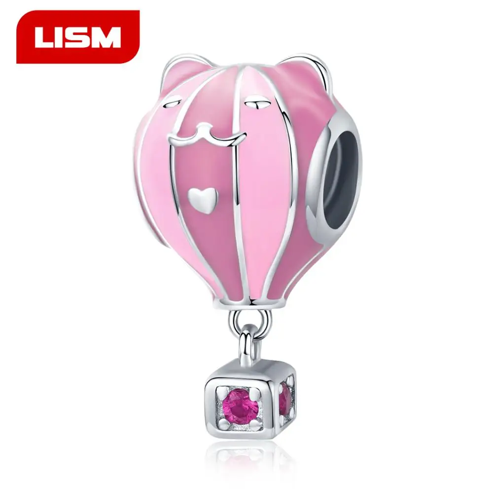 Подвеска шарм для браслета из серебра 925 пробы с красной эмалью|Бусины| |