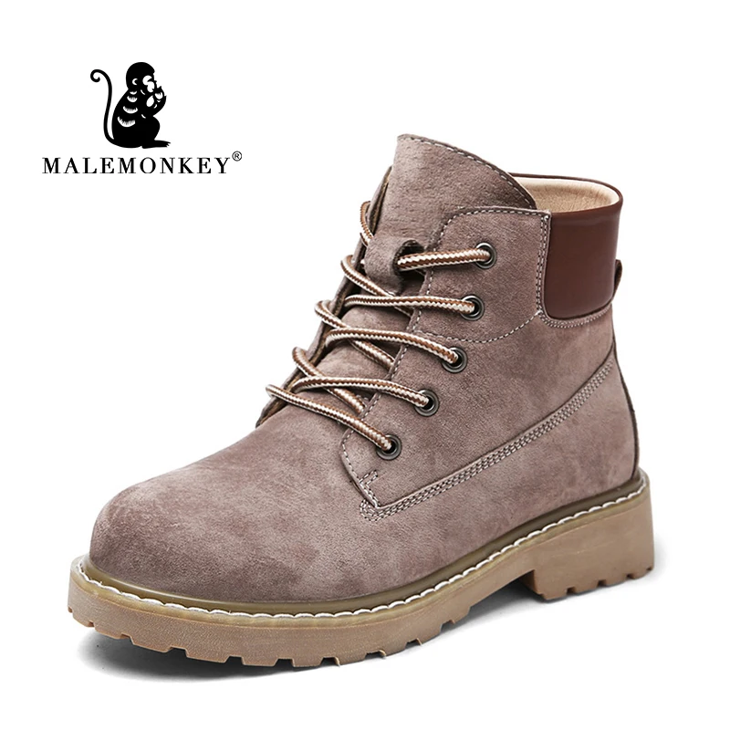 1265 taro purple Женские ботильоны martin; обувь из натуральной кожи; повседневные женские ботинки на плоской подошве; коллекция года; зимние женские ботинки на шнуровке; большие размеры - Цвет: 1265 taro purple