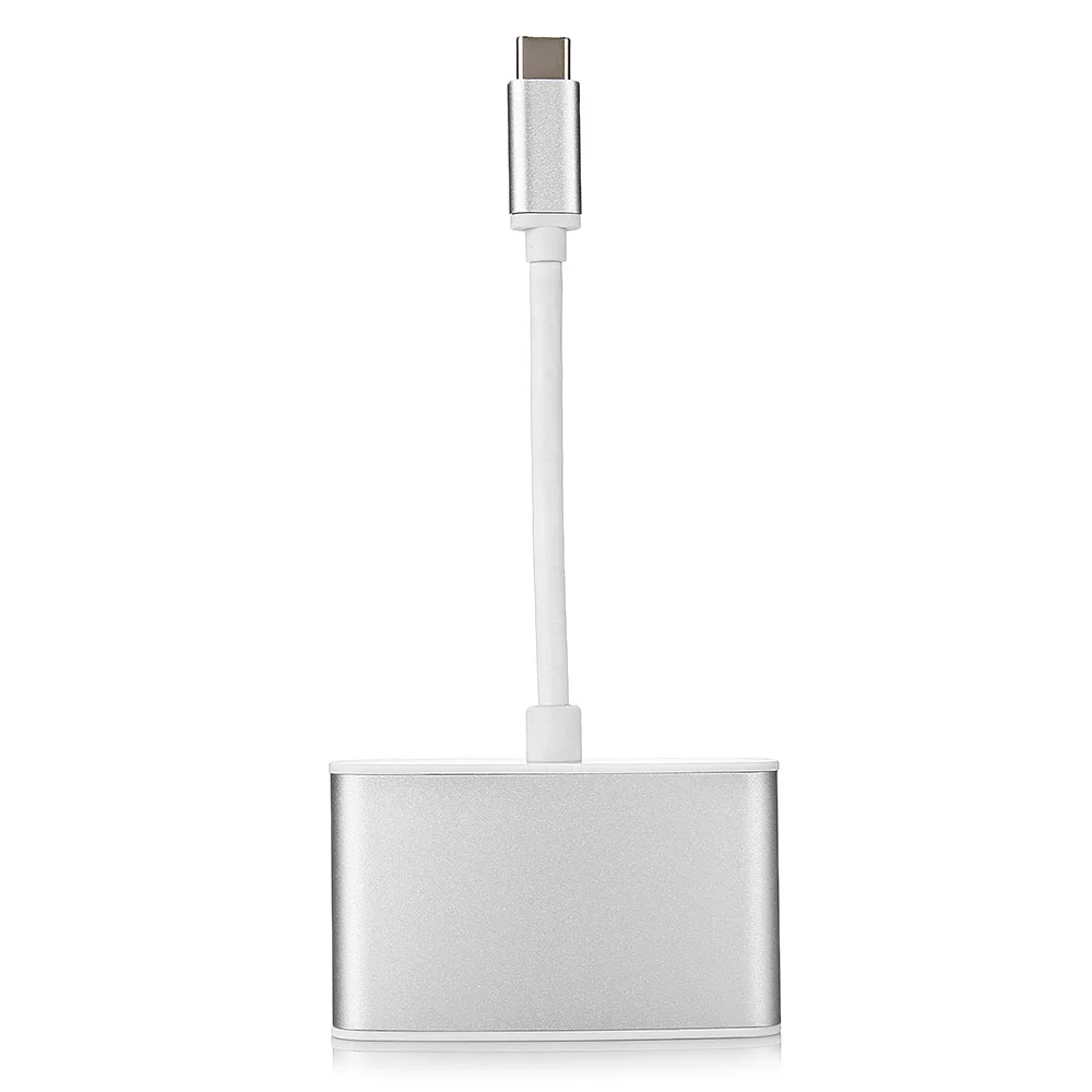 HDMI 4K 30 Гц и VGA 1080p адаптер для ноутбука Macbook Pro монитор HDTV для USB-C USB 3,1 type C