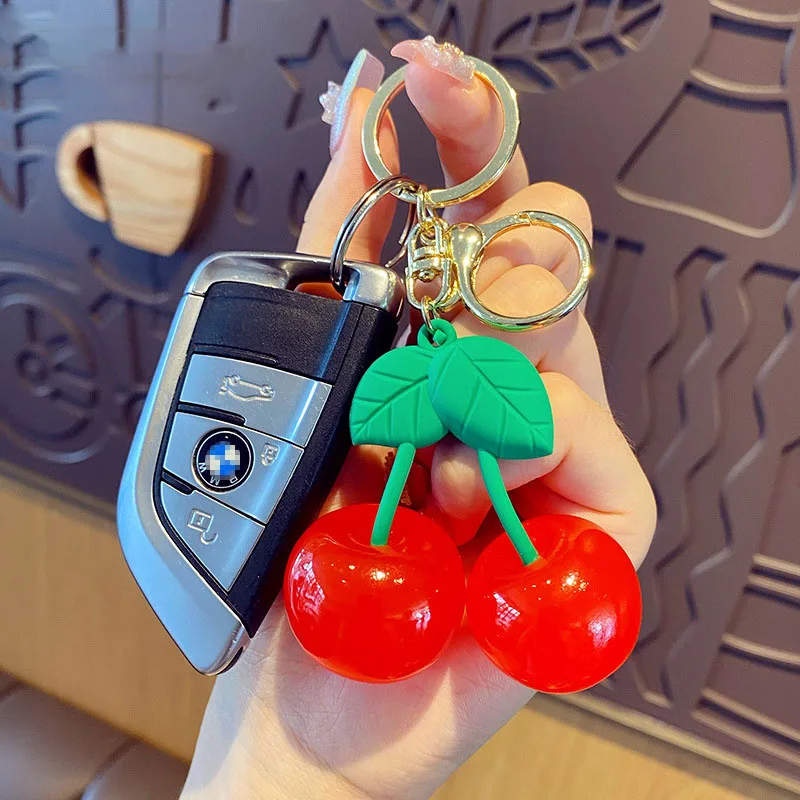 Momma Cherry Charm Key Chain