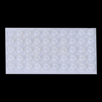 

50Pcs Door Stops Stopper Silicone Cabinet Self Adhesive Bumper Damper Buffer Pad L69A
