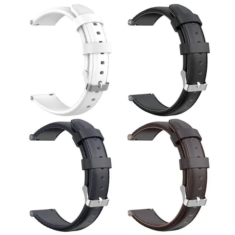 1 шт. 20 мм регулируемый кожаный Смарт-часы ремешок для Amazfit Bip