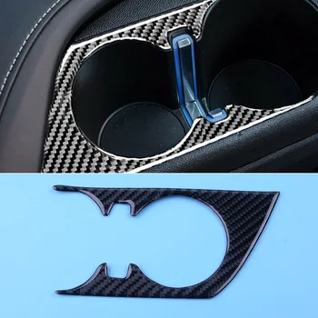 

CITALL Black Carbon Fiber Texture Water Cup Holder Cover Trim Frame Sticker Fit For Chevrolet Camaro 2016 2017 2018 2019