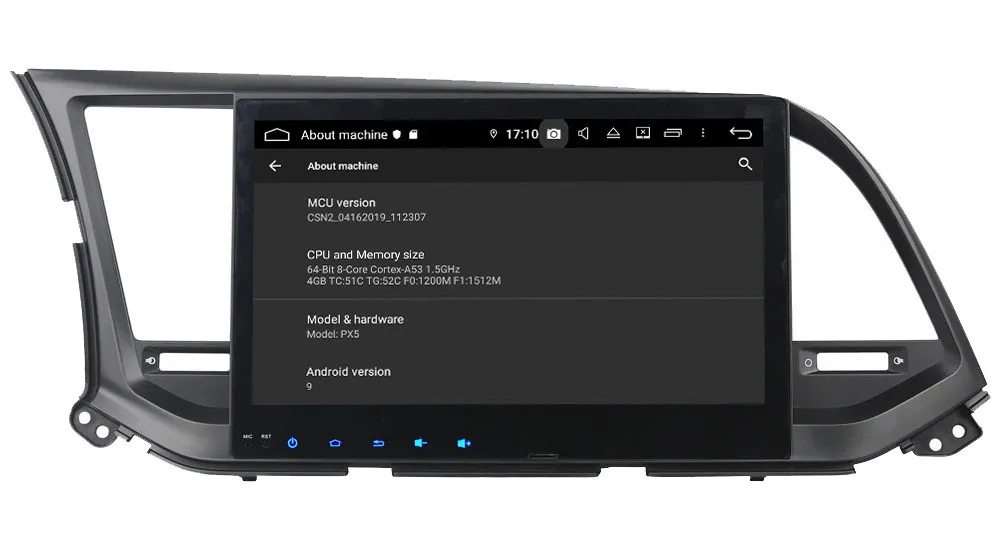 Klyde 10," ips 4G Android 9,0 Восьмиядерный 4 Гб ОЗУ 64 Гб ПЗУ DSP BT автомобильный DVD мультимедийный плеер стерео для hyundai Elantra
