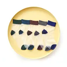 Женские однотонные прозрачные носки с металлическим люрексом, манжеты для девочек, наклейки на ногти короткие носки женские носки 5 пар/лот AL208SC