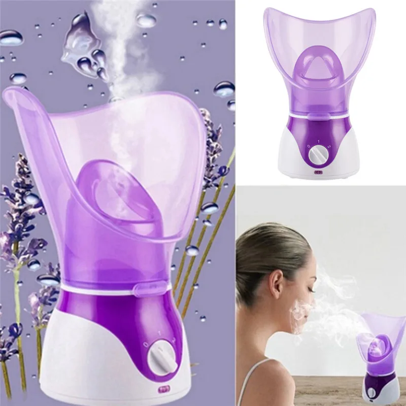  Face Steamer Deep Cleanser Mist Steam Sprayer Spa Skin Vaporizer Promote Blood Circulation 130W Ski