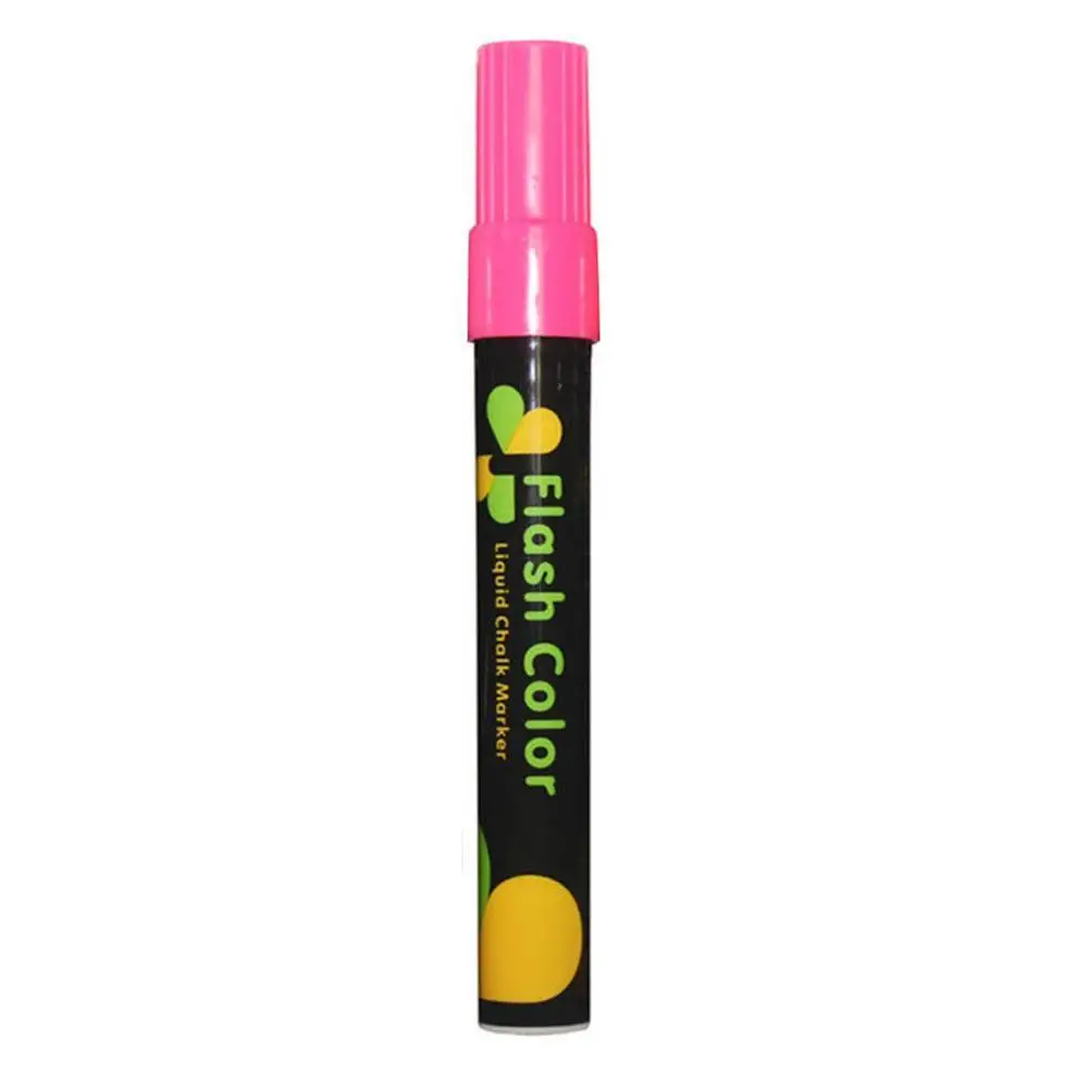 1 шт. креативный цветной стираемый маркер для флуоресцентных пластин ручки Жидкий Мел маркер корейские канцелярские принадлежности - Цвет: Pink