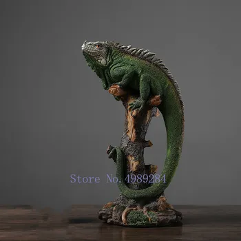 

Creative Lizard Simulation Animal Resin Reptile Crafts Decoration Home Living Room Decoration Accessories Miniature Figurines
