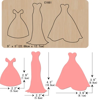 

New skirt Wooden die Scrapbooking C1661 Cutting Dies