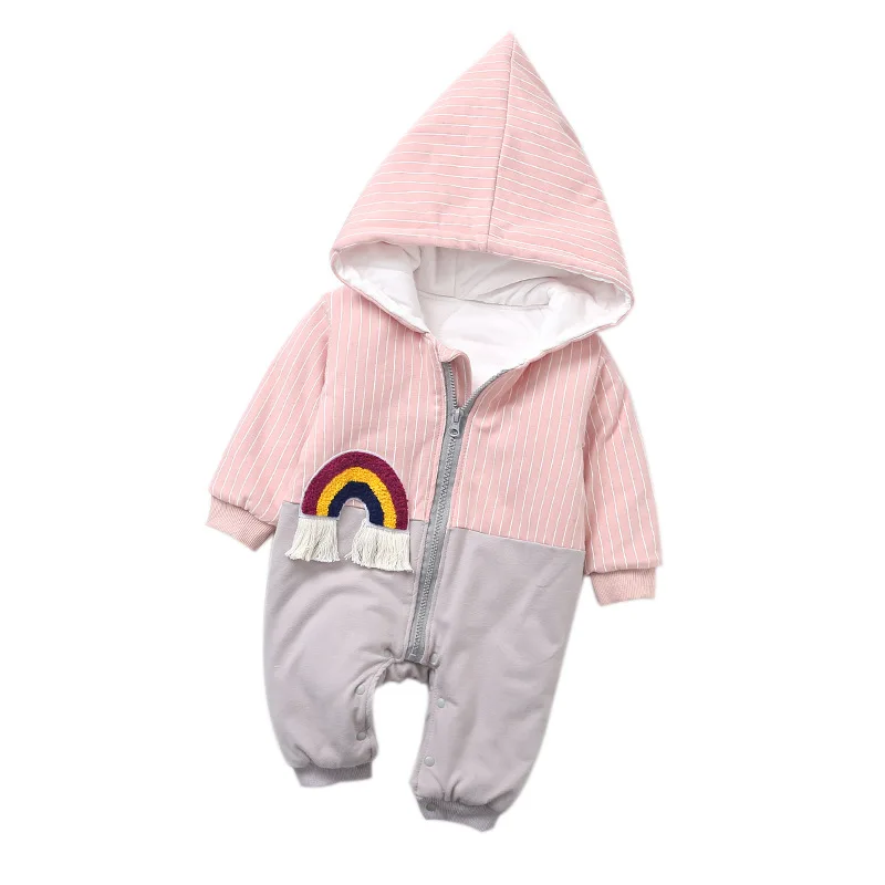 

Winter Rompers Baby Girl Newborn Clothes Children Boys Girls Jumpsuit Kids Down Cotton Overalls snowsuit Hoodies Warm Clothing