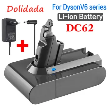 

Dyson V6 battery 6800mAh 21.6V Li-ion Battery for dyson dc62 battery DC58 DC59 DC61 DC74 SV09 Vacuum Cleaner Battery + charger