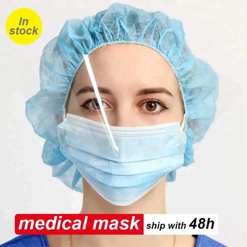 

100pcs Disposable Professional mouth Mask Anti-virus 3-Ply PM2.5 anti-virus Masks Corona virus Hygiene Mouth Mask