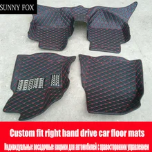 SUNNY FOX Right handle drive/RHD автомобильные коврики для Honda FIT 6D sepcial всепогодный Стильный коврик для автомобиля коврики напольные вкладыши(2001