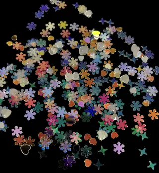 

15g Sweet Pink Star Glitters Sakura Snowflake Heart Sequins DIY UV Resin Jewelry Fillings Slime Craft Decor Nail Art