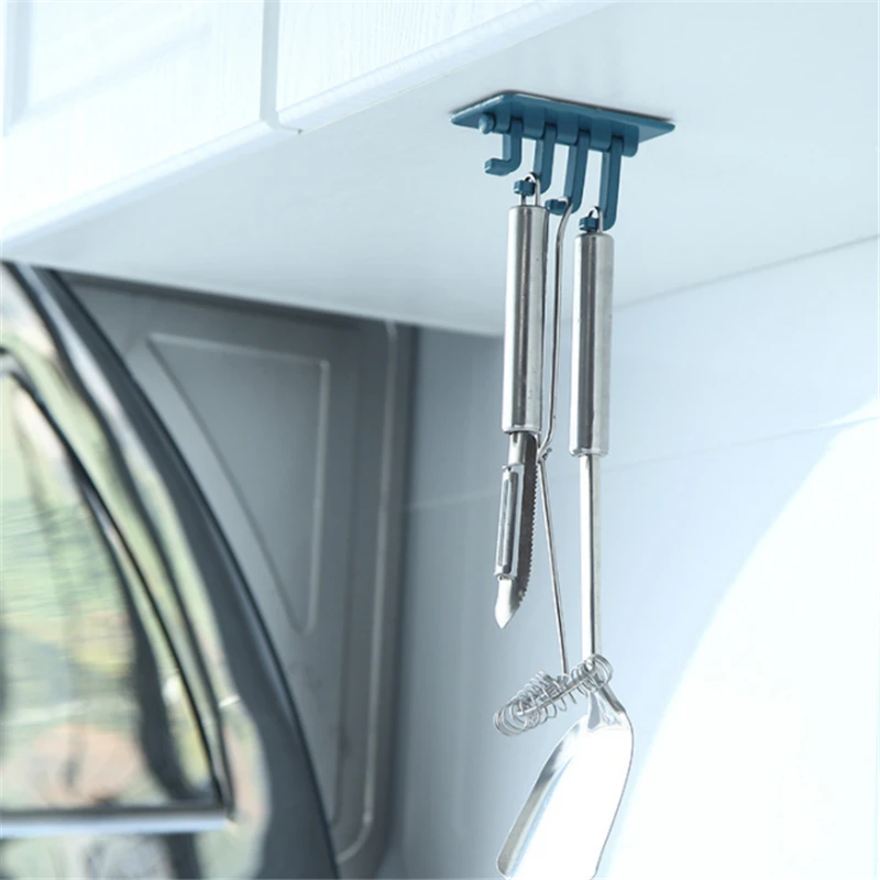 4 крючка с поворотом на 180 градусов, настенный крючок из АБС-пластика ...