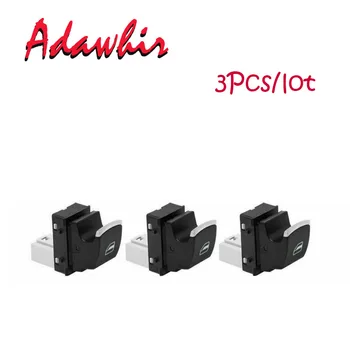 

3PCS New # High quality 5ND959855 For Chrome Power Window Switch For VW Volkswagen Eos Golf Jetta MK5 6 GTI PASSAT B6 CC Tiguan