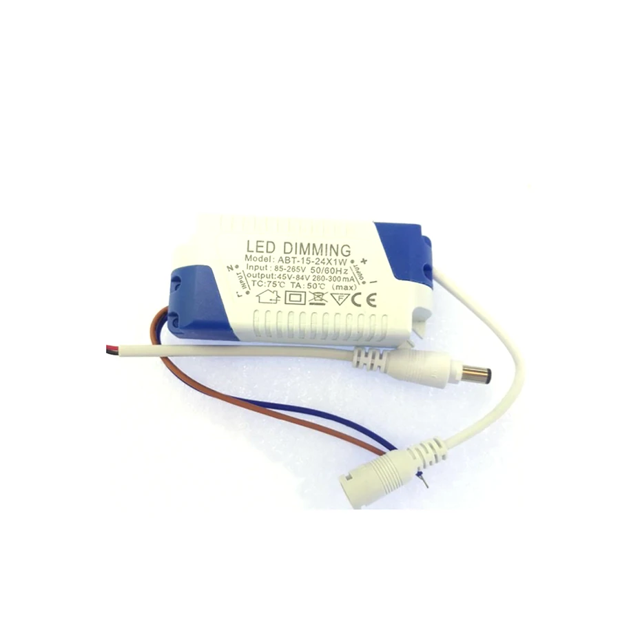 1 шт. 300ma 3/4/5 Вт 5-24x1w с регулируемой яркостью (12V Led Driver внешний преобразователь