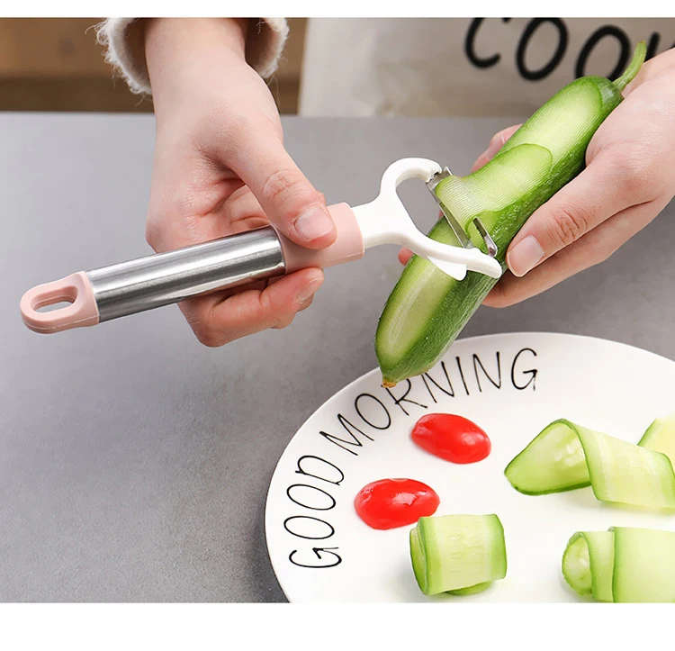 XZJJA Multi-function Stainless Steel Vegetable Fruit Peeler Kitchen Potato Carrots Cucumber Slicer Knife Kitchen Accessories