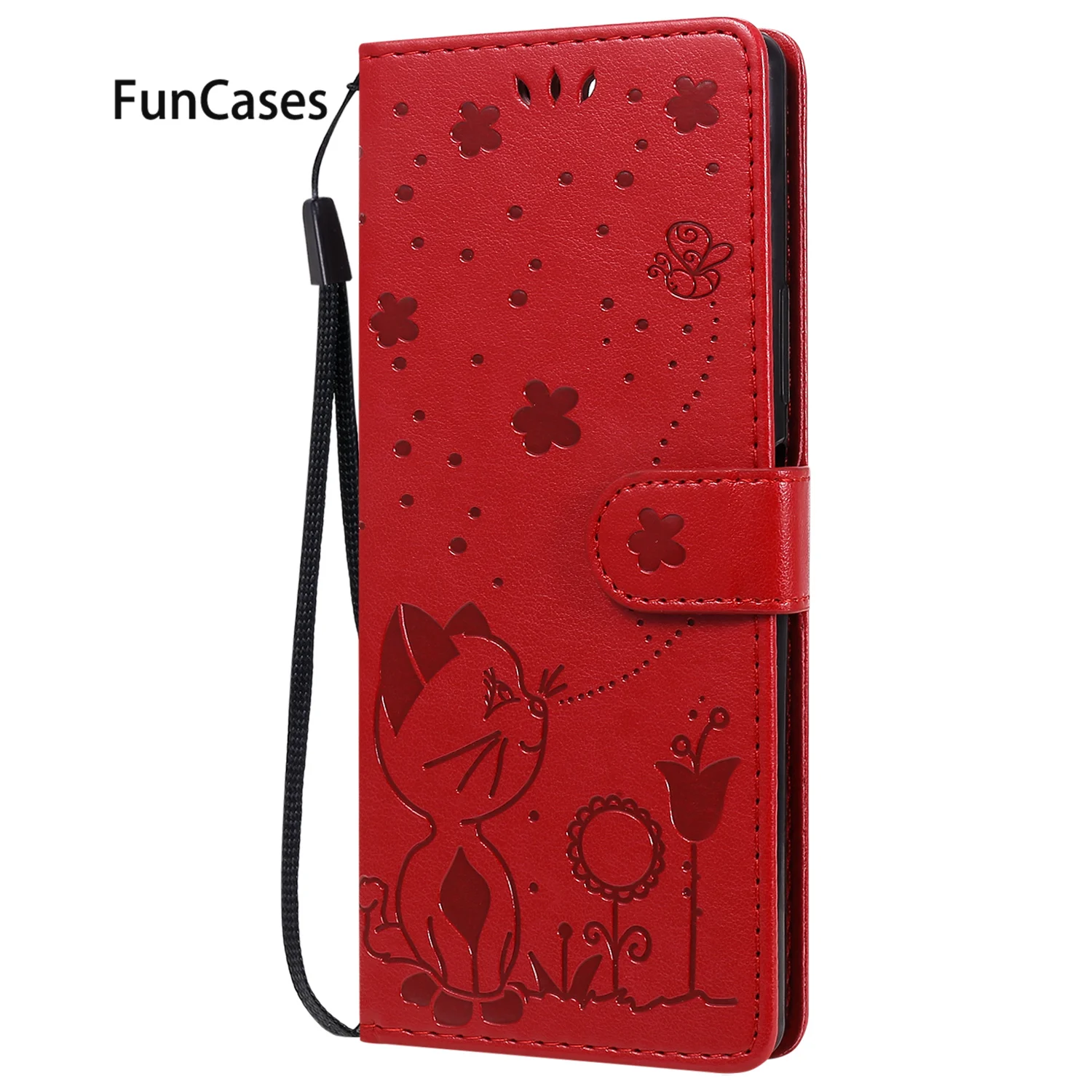 Cat Leaves Custodie Per Telefono Sony Xperia 20 Custodia Per Telefono Carcasa Custodia Adatta Casa Case 8 Portafoglio In Pelle Pu Portafoglio Sony-Eri