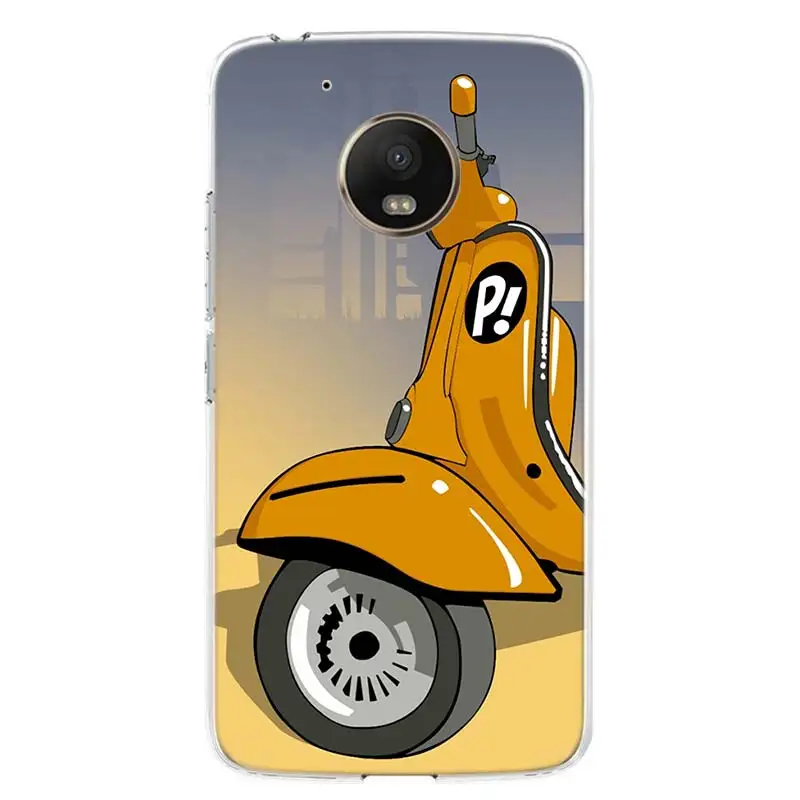 Vespa Scooter Bicycle Bike Phone Case Cover For Motorola Moto G8 G7 G6 G5s G5 G4 E6 E5 E4 X4 Play Plus Power One Action Coque Phone Case Covers Aliexpress