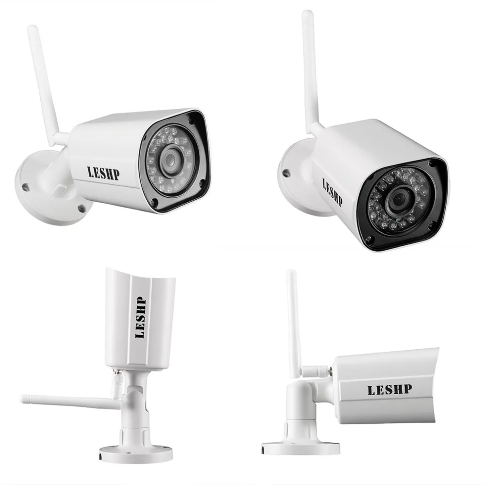 LESHP прочный H.264 1,0 MP1280X720 HD wifi безопасности мини IP ИК Пуля камера SN-IPC-4007FSW10 сети камеры наблюдения