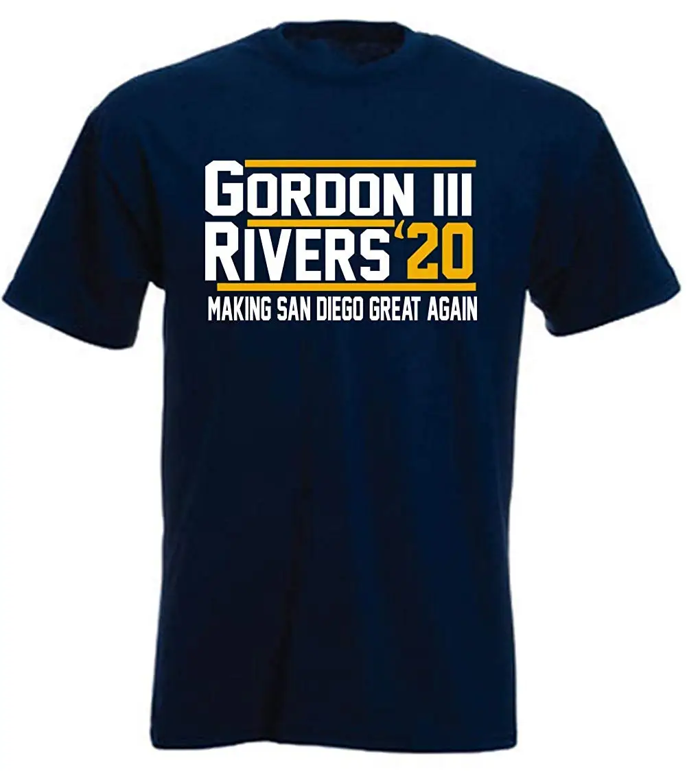 Navy San Diego Rivers Gordon III 2020 T-Shirt unisex men women t shirt | Мужская одежда