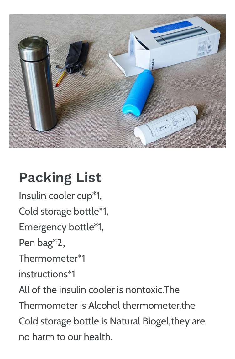 Охладитель инсулина сумка портативный Изолированные диабетический инсулиновый Футляр кулер коробка охлаждения холодильник