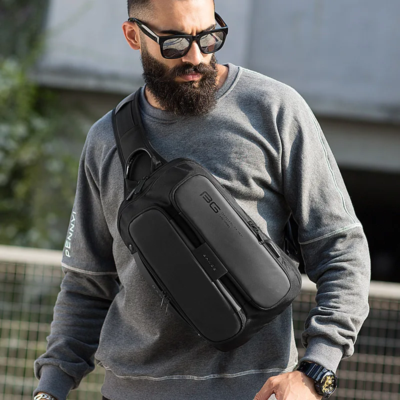 Sling Bag Man Purse Crossbody Bags Small Shoulder Backpack Travel Bag Chest  Pack Messenger Bag for Men and Women