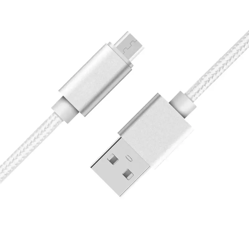 2 шт. кабели питания 6 футов Micro USB кабель для зарядки USB кабель для передачи данных Шнур передачи данных для телефона Android