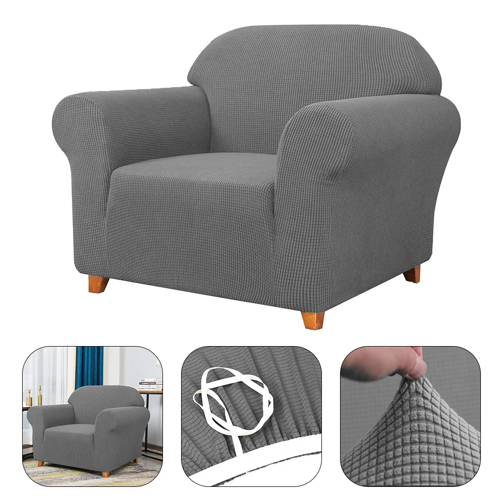 Funda de sofá elástica de 1/2 plazas, funda suave para sofás universales para el hogar, sala de