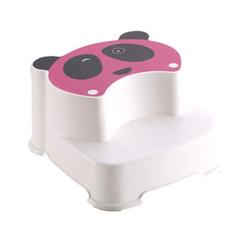 Baby Double-layer Step Stool Children Boys Girls Bathroom Anti-Slip Footstool P31B