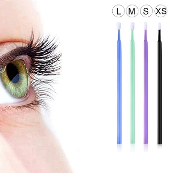 

100PCS/Bag Disposable Makeup Cotton Swab Mini Individual lash Applicators Mascara Brush Eyelash Extension For Maquillaje Makeups