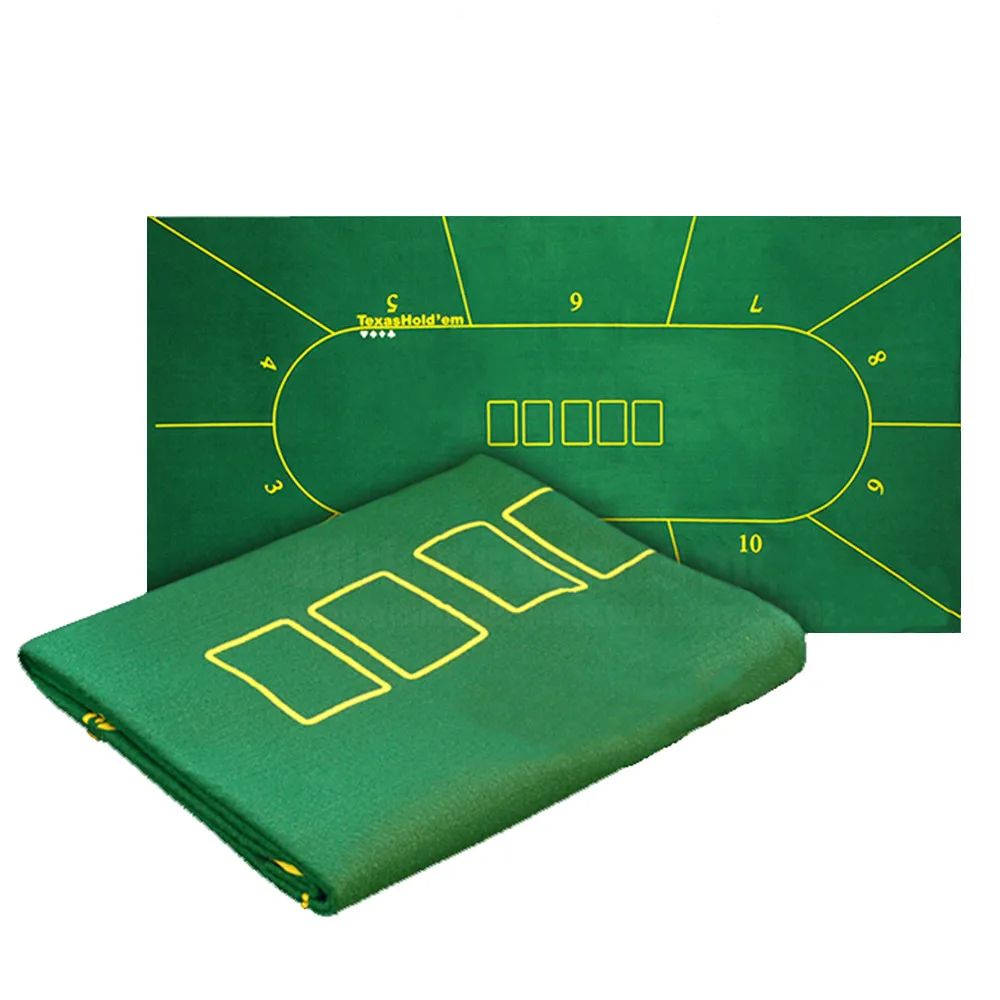 Nuovo 180*90 Centimetri Tavolo Da Poker Panno Texas Hold'Em Poker Layout Tovaglia Feltro 10 Giocatori Di Poker Zerbino/Tapis Poker