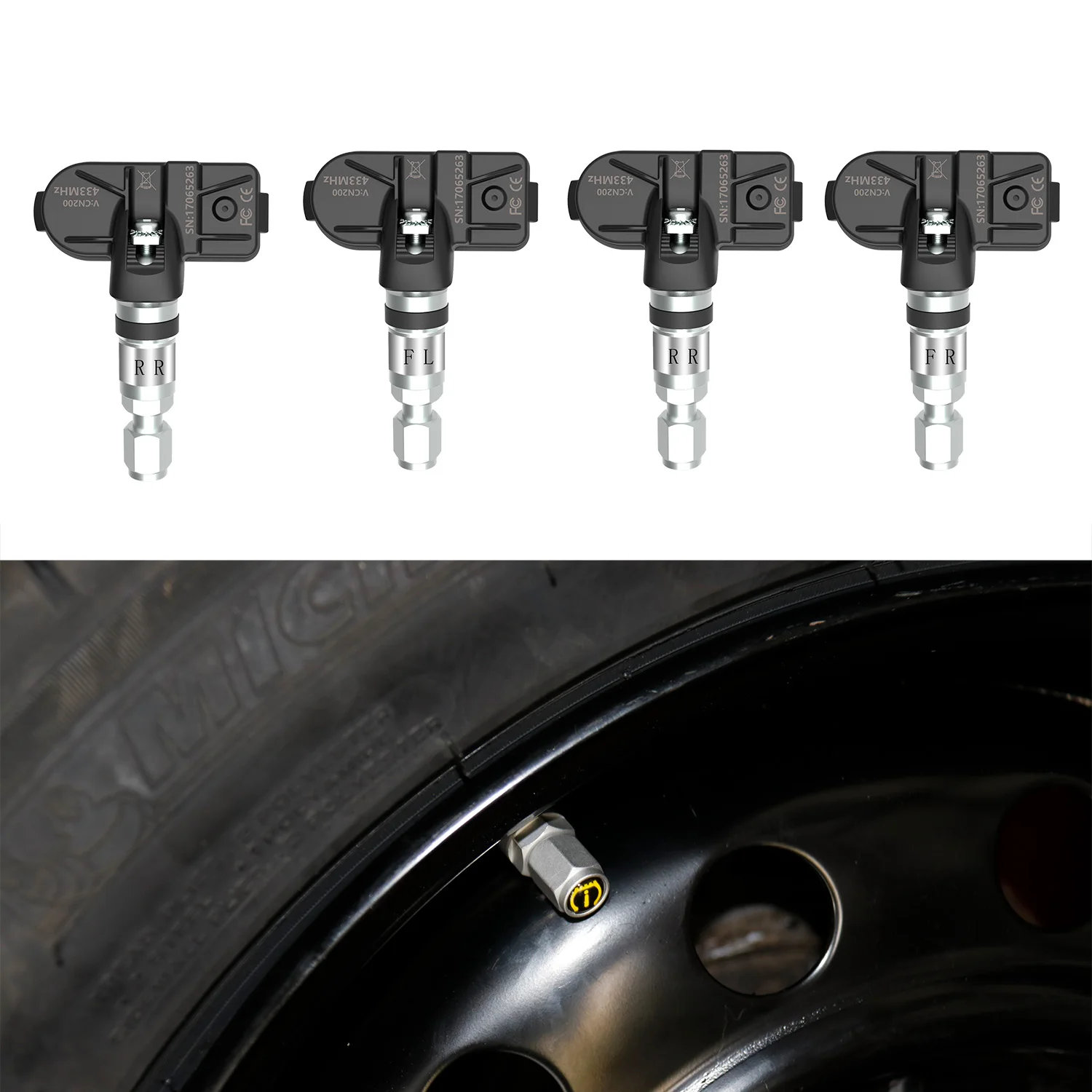 TPMS система контроля давления в шинах Солнечная Беспроводная и usb зарядка система обнаружения с 4 датчиками автомобильные аксессуары