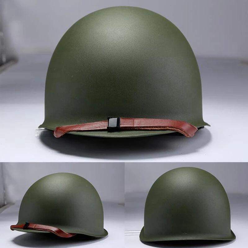 Армейский M1 зеленый шлем Реплика Регулируемый с сеткой/холст ремень для подбородка тактический Пейнтбол шестерни Стальной шлем для взрослых