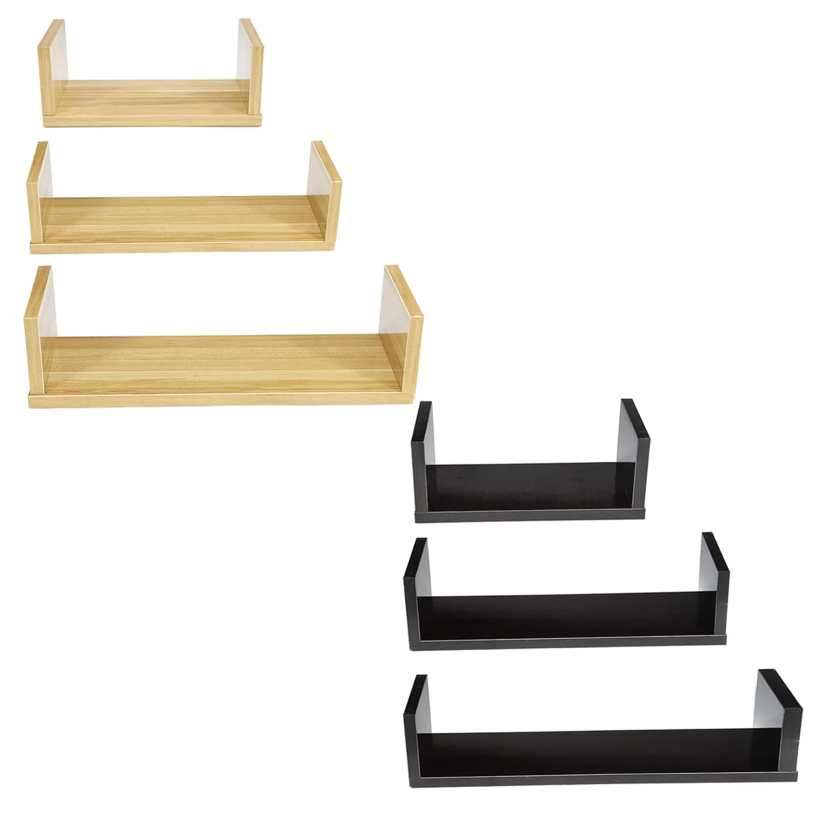 U-образная настенная полка плавающая DIY настенная полка для хранения деревянная настенная полка для хранения Украшение Дома книжная полка органайзер Декор