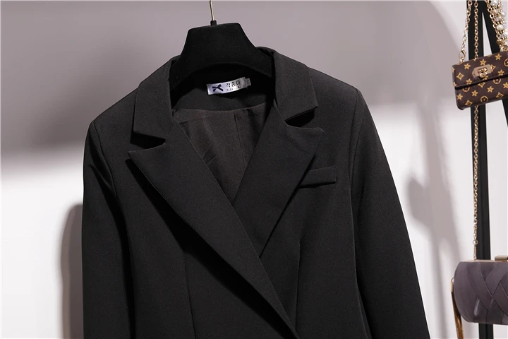 Best Women Black Long Sleeve Lace Patchwork Suits Coats Chic Bow autumn Long Coats Modern Highstreet Fas