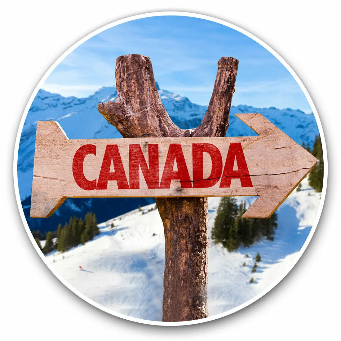 

S61769 # Canada Sign Ski Snowboard Self-adhesive Decal Car Sticker Waterproof Auto Decors on Bumper Rear Window Laptop
