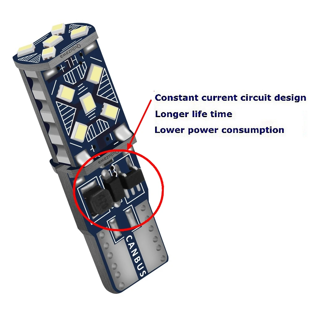 2-Pack T10 W5W LED Parking Lights 3